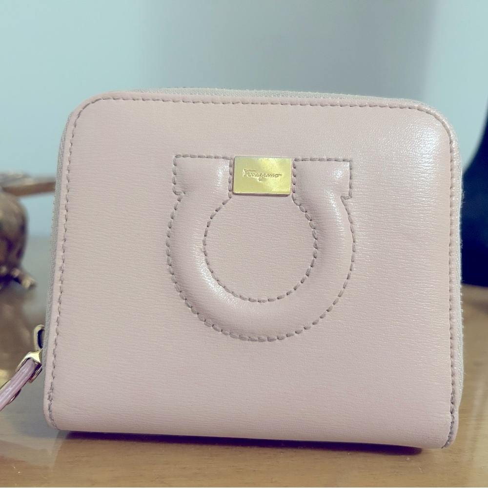 Authentic Ferragamo Gancini compact wallet